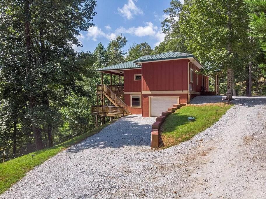 Red Rooster Family Cabin W/Hot Tub+Fire Pit+View Franklin Exteriör bild