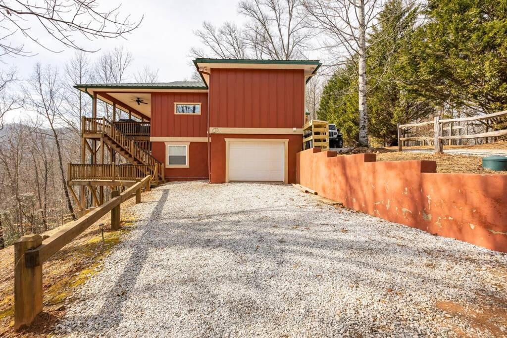 Red Rooster Family Cabin W/Hot Tub+Fire Pit+View Franklin Exteriör bild